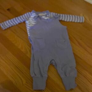 Hanna andersson bodysuit and overall set